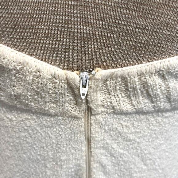 VINTAGE RARE Kingston Knits Womens Halter Maxi Dress 1970s 1960s White Summer - Picture 7 of 10